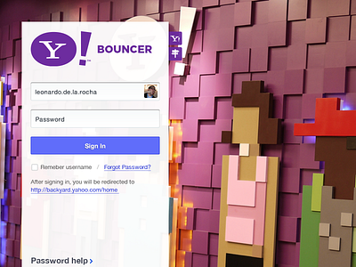 Yahoo Bouncer Intranet design photoshop ui userexperience userinterface ux