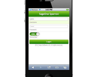 Sage Mobile Contacts Details iPhone App