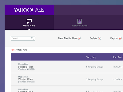 Yahoo! Ads (free PSD) app design free psd freebie ios7 photoshop psd screen ui userinterface ux