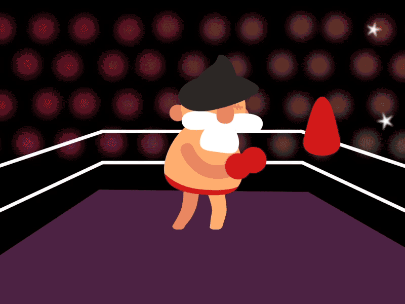 Boxing animated animation2d character gif gifs graphic graphicdesigner illustrator monster motion