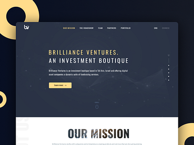 Brilliance Ventures clean design figma flat landing page one page design one page site photoshop uiux uiuxdesign ux ui