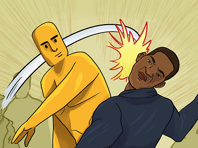 Illustration of Will Smith getting slapped art art design branding cartoon comic design graphic design illustration will smith