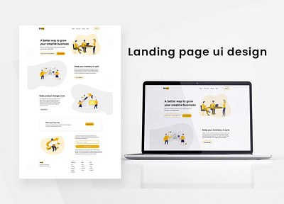 LANDING PAGE UI DESIGN design landing page ui ui design ux web design