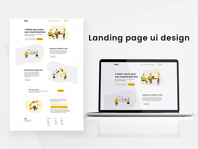 LANDING PAGE UI DESIGN by Maliha Hossain on Dribbble