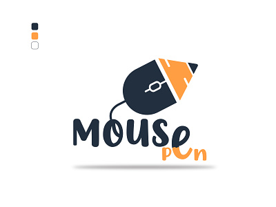 Mouse Pen Logo branding branding identity design graphic design icon illustration letter logo minimal mouse pen vector