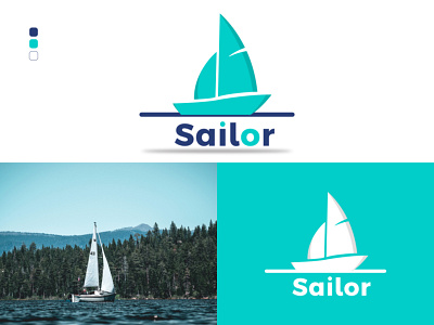 Sailor Logo boat boatlife branding branding identity design graphic design icon illustration letter logo minimal sail sailor sea ship vector
