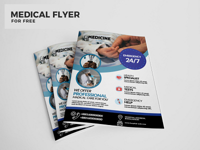 Medical Flyer ad advertisement branding branding identity design flyer graphic design icon illustration logo medical vector