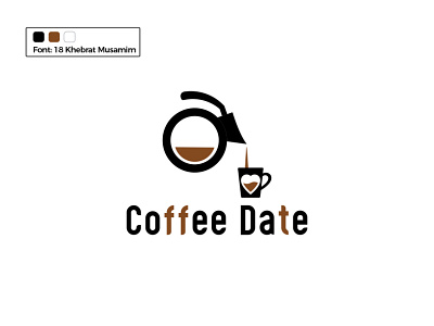 Coffee Date Logo art branding branding identity cafelatte coffee coffeeshop couple date design graphic design icon illustration instagram latte logo love time vector