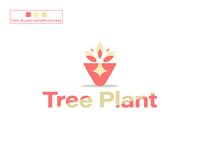 Tree Plant Logo branding branding identity design flower forest garden graphic design icon illustration leaf logo nature plant pot tree vector