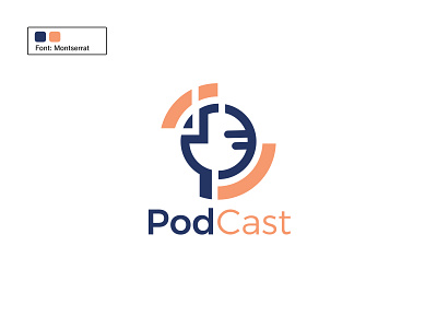 PodCast Logo branding branding identity cast casting design elegent entertainment graphic design icon illustration interview media pod podcast pro proessional radio show talkshow vector