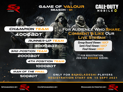 Bangladesh "Call Of Duty" Event advertisement banner branding identity call callofduty challenge cod competition design duty event game gaming graphic design illustration of poster tournament upcoming vector