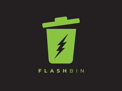 Flash Bin Logo Design app branding design icon illustration logo typography vector