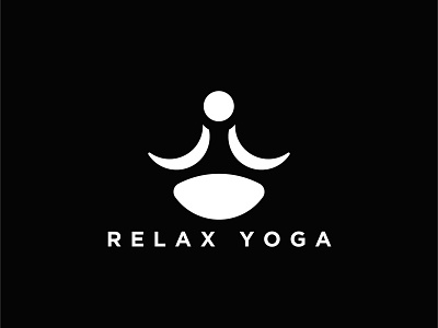 Relax Yoga Logo Design app branding design illustration logo typography vector