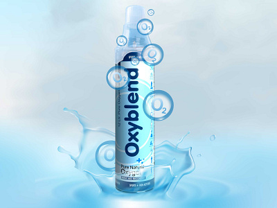 Oxyblend- Portable Oxygen Can elegant graphic art graphic design minimal photoshop poster design social post