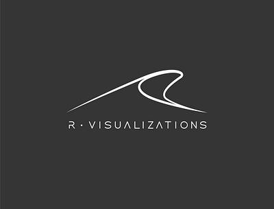 R Visualizations Logo mark branding identity logo