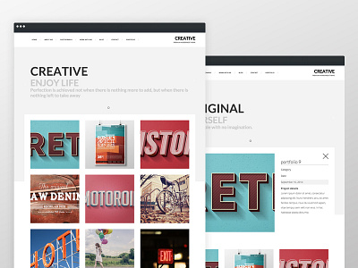 Creative Portfolio Website - Concept clean genesis genesis framework portfolio theme wordpress
