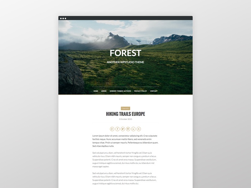 Forest Theme by Frank Schrijvers on Dribbble