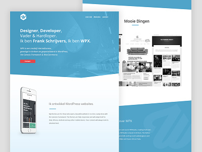Homepage WPX clean design desktop genesiswp homepage ui web