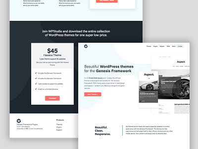 Wpstudio branding genesis theme web design website wordpress