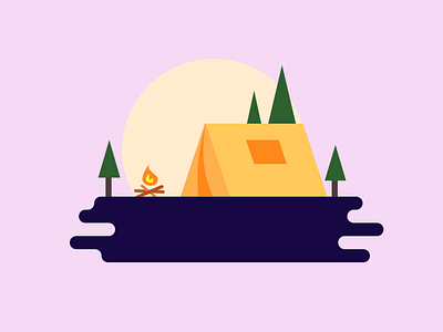 Camping camping design designer figma graphic design illustration ux