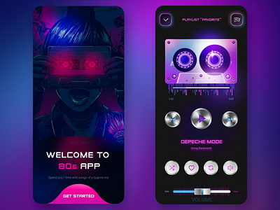 Music player "Welcome to 80s"