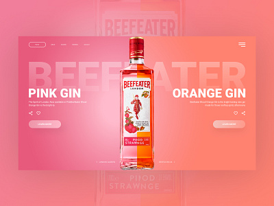 Beefeater online store concept