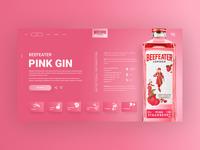 Beefeater online store concept branding design graphic design illustration typography ui ux vector