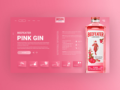 Beefeater online store concept branding design graphic design illustration typography ui ux vector