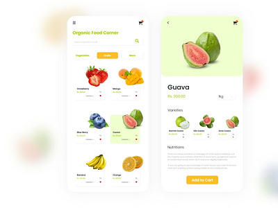 Organic Food Mobile App