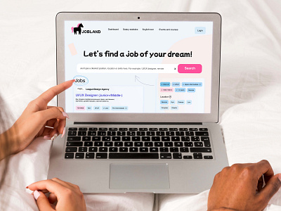 UI/UX design of job search platform