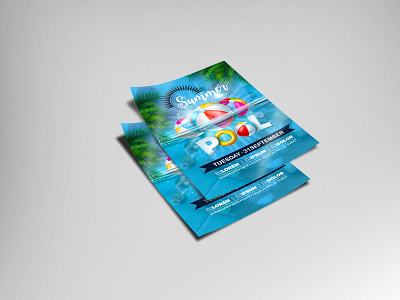 pool party flyer design