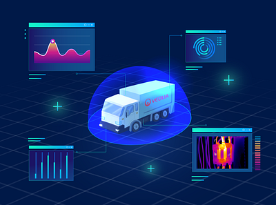 Data analysis - truck analysis charts data graphs hud technology truck