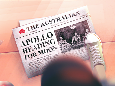 apollo heading for the moon - rocket launch apollo moon moon landing nasa newspaper space spaceship