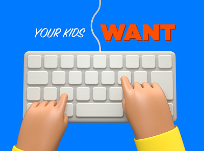 Your kids want answers about alcohol 3d 3d hands c4d cinema4d computer hands keyboard octane typing