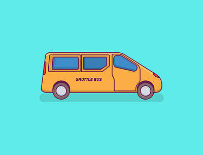 Mini Bus graphic design illustration vector