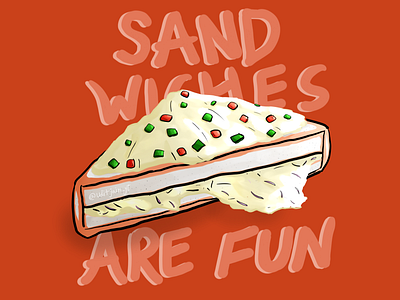 Digital Illustration I made of a Sandwich art design digitalart graphic design illustration logo