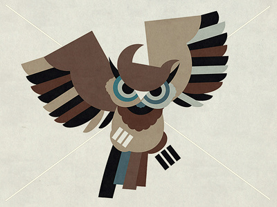 Owl animal color design illustration kids owl