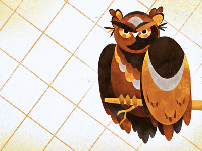 Owl 2 animals cartoon childrens book color design illustration kids owl