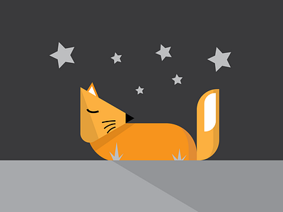 Sleeping Fox | Adobe Illustrator