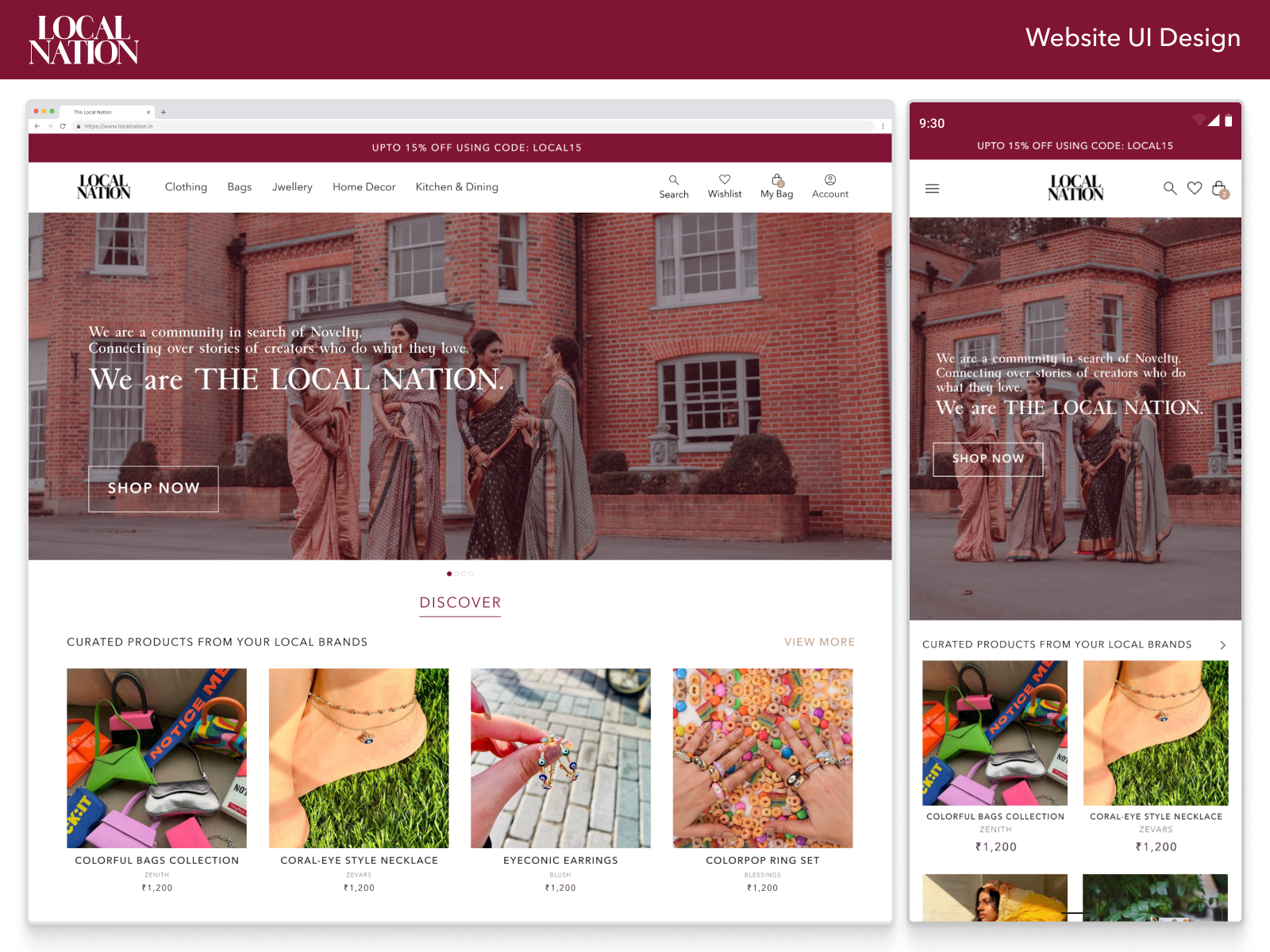 Local Nation Website Design | UI Design Internship Work by Prathmesh Pande  on Dribbble