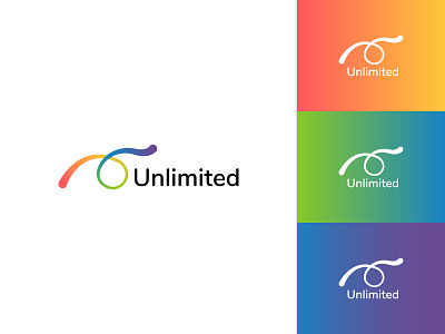Unlimited Logo Concept app branding design graphic design logo typography vector