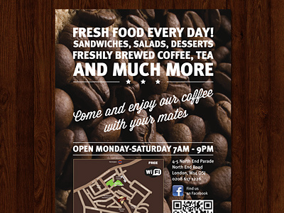 Cafe flyer preview cafe flyer graphic design preview print design