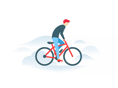 Cycling bicycle cycling illustration material design travel