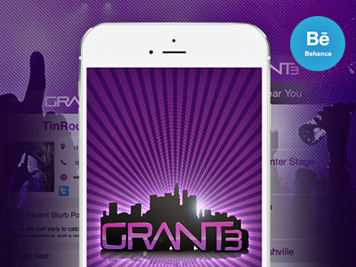 Grant 3 - Mobile App application creative design event mobile app night life ui ux
