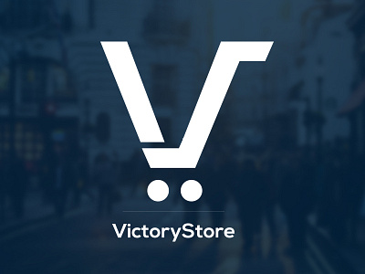 Victorystore-Identity Design brand creative shopping store logo vs