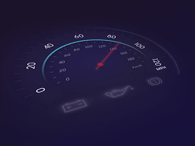 SpeedoMeter - UI android app car creative design illustration ios mobile speedometer ui ux