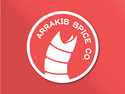 Arrakis Spice Co. arrakis dune sandworm shai hulud spice sticker
