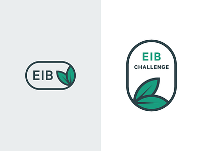 Environmental Impact Bonds Branding badge bonds branding eib environmental impact green leaf leaves logo
