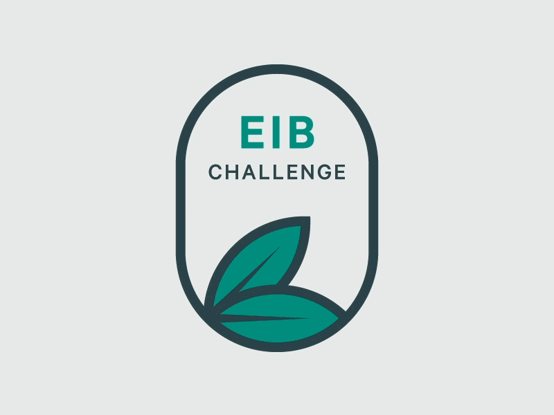EIB Challenge Badge badge bonds environmental impact leaves motion graphic