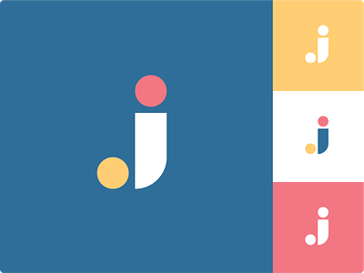 Geometric J Logo app logo geometric icon j letter logo
